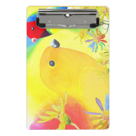 Fantastische Vögel Mini Klemmbrett