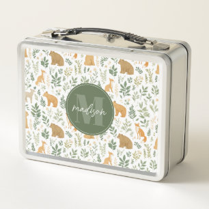Fantastische Waldtiere Metall-Lunchbox Metall Brotdose
