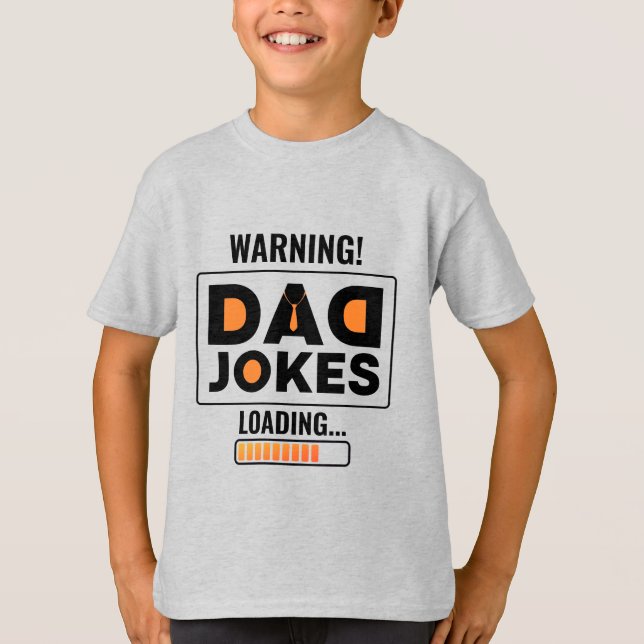 Fantastische Warnung! Vater Joke Loading T-Shirt (Vorderseite)