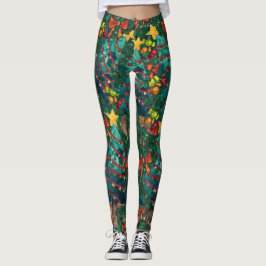Fantastische Weihnachten in Wasserfarbe Leggings