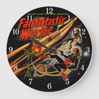 Fantastische Welten Große Wanduhr