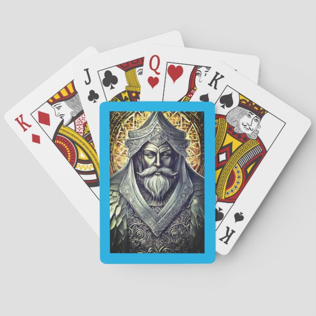 Fantastische Zauberer Klassische Spielkarten (Rückseite)
