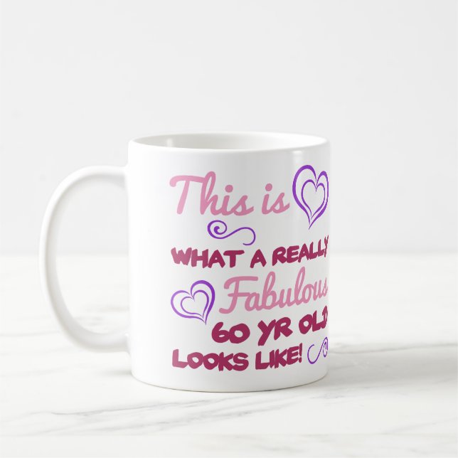Fantastischer 60. Geburtstag für Frauen Kaffeetasse (Links)