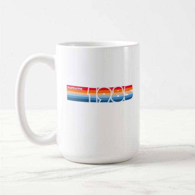 Fantastischer 85 Retro Streifen Kaffeetasse (Links)