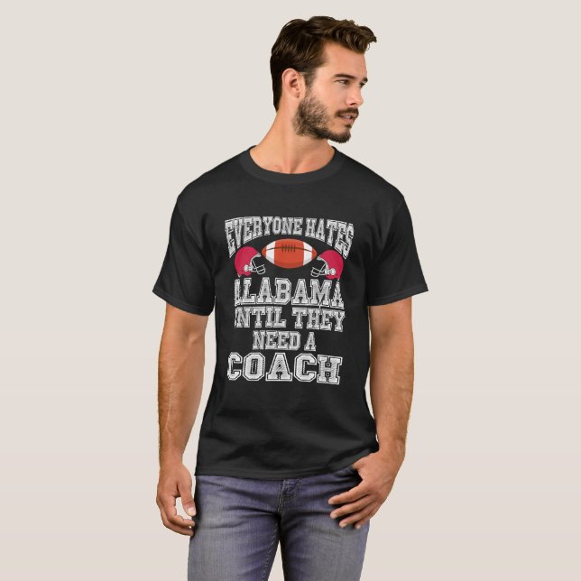 Fantastischer Alabama-Fußball-Trainer u. T-Shirt (Vorne ganz)