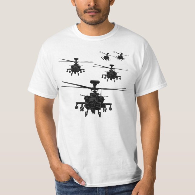 Fantastischer Apache-Hubschrauber T-Shirt (Vorderseite)