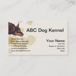Fantastischer australischer roter Kelpie Visitenkarte