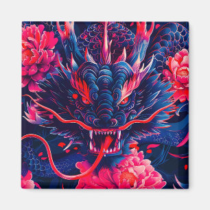 Fantastischer Blossom Fury Dragon Magnet
