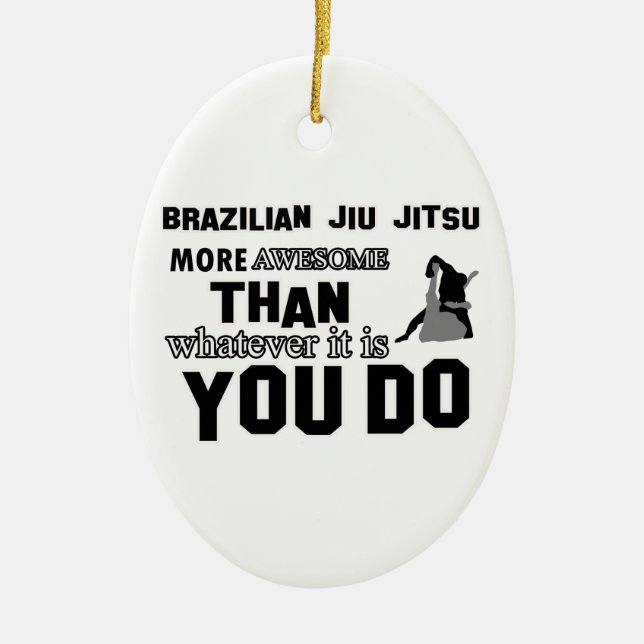 Fantastischer brasilianischer jiu jitsu Entwurf Keramik Ornament (Vorne)