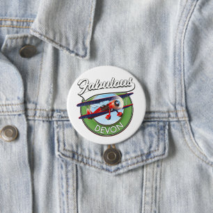 Fantastischer Devon-Reise-Patch. Button