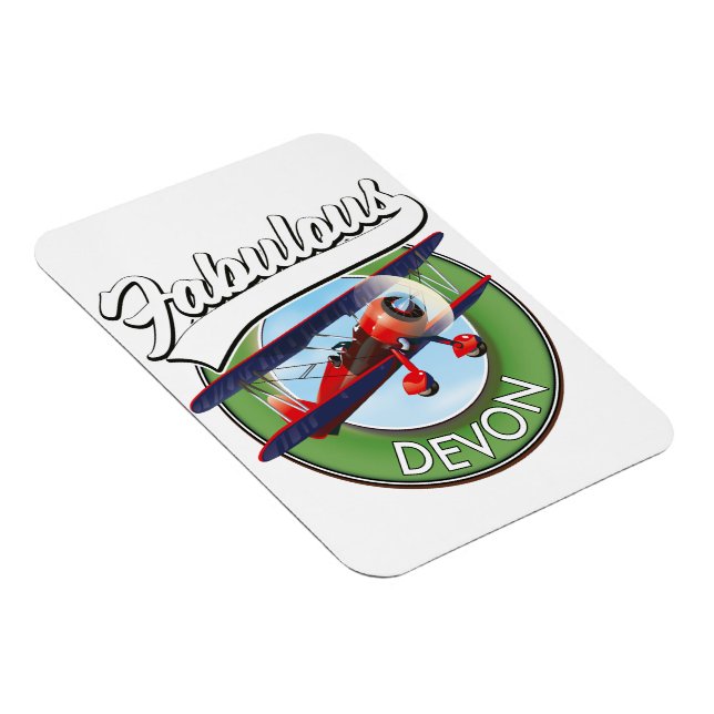Fantastischer Devon-Reise-Patch. Magnet (Rechte Seite)