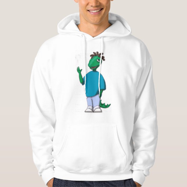 Fantastischer Dinosaurier mit einer wirklichen Hoodie (Vorderseite)