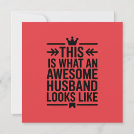 Fantastischer Ehemann Minimale Typografie