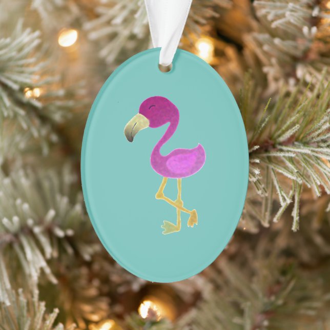 Fantastischer Flamingo Ornament (Baum)