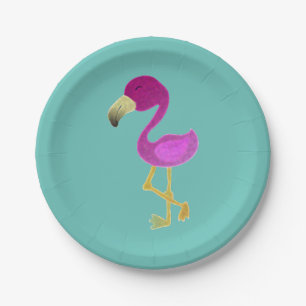 Fantastischer Flamingo Pappteller