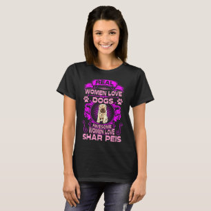 Fantastischer Frauen-Liebe Shar Peis Hund Pets T-Shirt