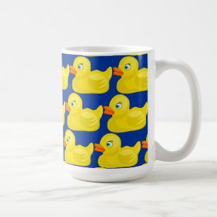 Fantastischer gelber Ducky Tapeten-Gummientwurf Tasse