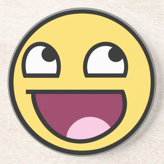 Fantastischer Gesichts-Untersetzer Sandstein Untersetzer (Vorne)