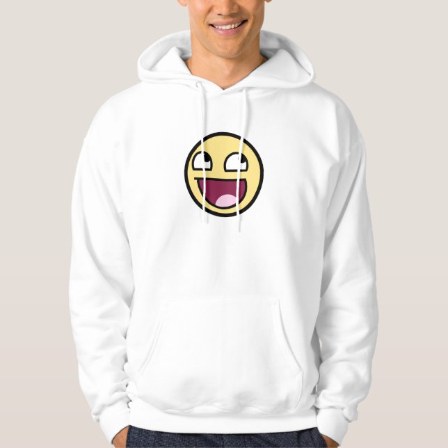Fantastischer Gesichts-WeißHoodie Hoodie (Vorderseite)