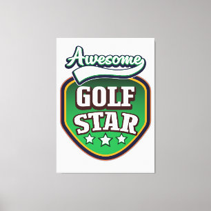 Fantastischer Golfstar  Leinwanddruck
