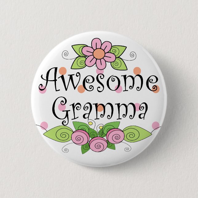Fantastischer Gramma T - Shirt Button (Vorderseite)