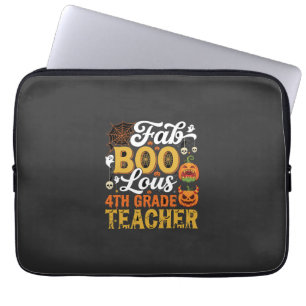 Fantastischer Halloween-Lehrer der 4. Klasse Laptopschutzhülle