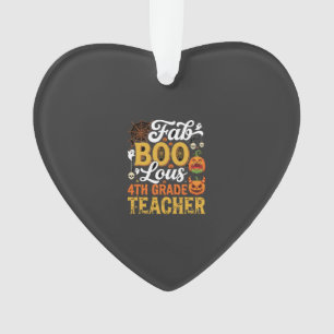Fantastischer Halloween-Lehrer der 4. Klasse Ornament