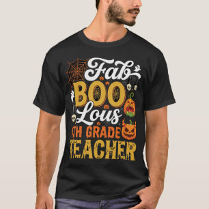Fantastischer Halloween-Lehrer der 4. Klasse T-Shirt