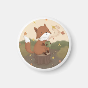 Fantastischer Herbst: Fuchs Magnet