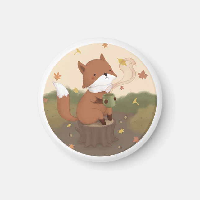 Fantastischer Herbst: Fuchs  Magnet (Vorne)