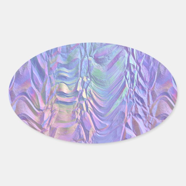 fantastischer Horizont: Ovaler Aufkleber (Vorderseite)