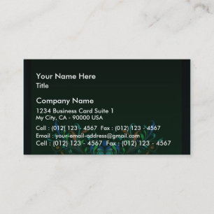 Fantastischer kreativer Kunstentwurf Visitenkarte