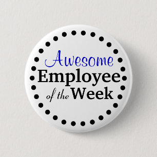 Fantastischer Mitarbeiter der Woche Button