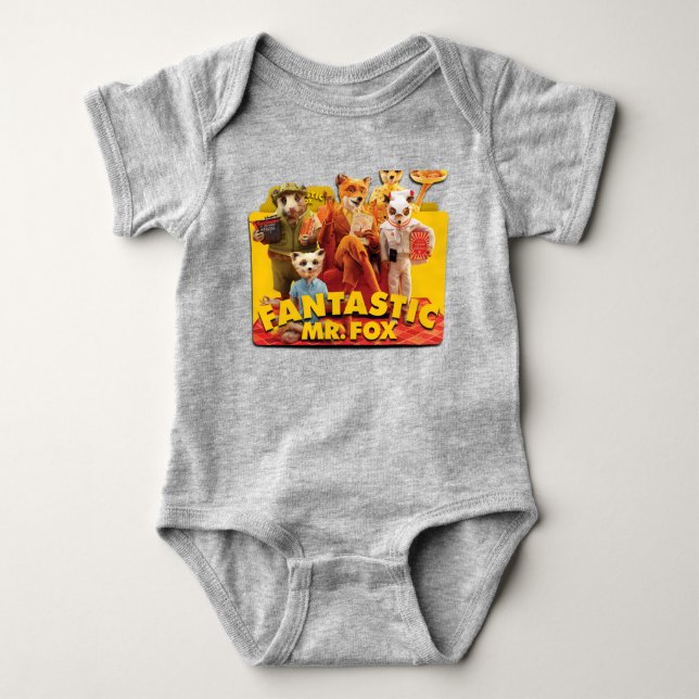 Fantastischer Mr. Fuchs Baby Strampler (Vorderseite)