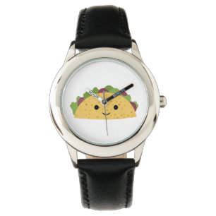 Fantastischer niedlicher Cartoon Kawaii lächelnde Armbanduhr