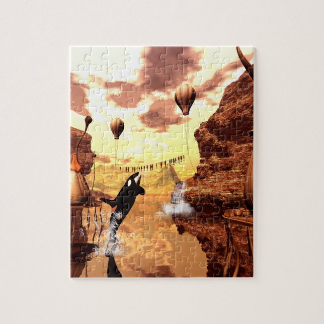 Fantastischer Orca Puzzle (Vertikal)