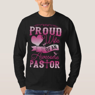 Fantastischer Pastor Stolze Ehefrau Frauen Anerken T-Shirt