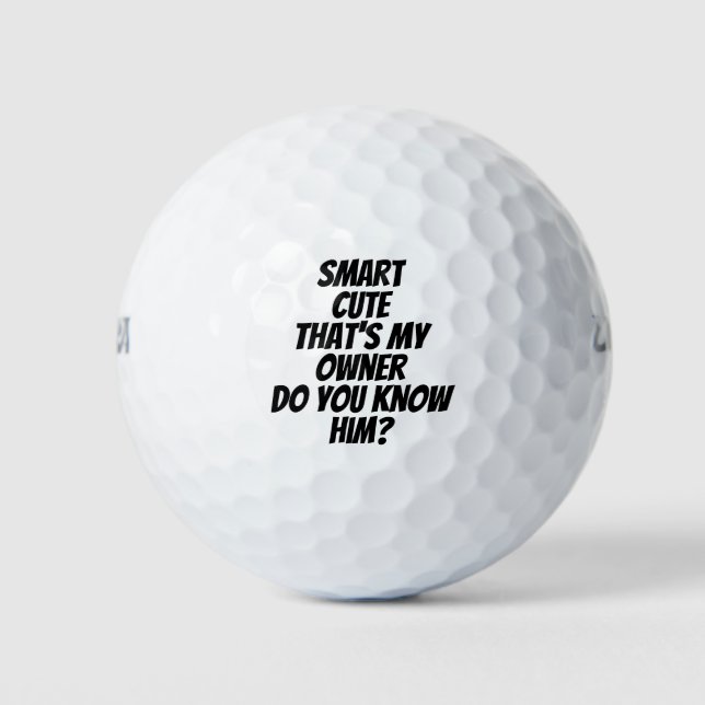 Fantastischer Personalisierter Nachrichtenname Golfball (Vorderseite)