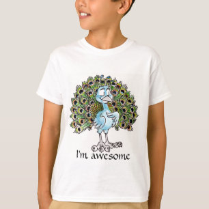 Fantastischer Pfau scherzt T - Shirt