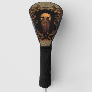 Fantastischer Schädel auf einem Rahmen Golf Headcover