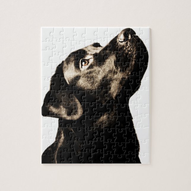 Fantastischer schwarzer Labrador-Retriever Puzzle (Vertikal)