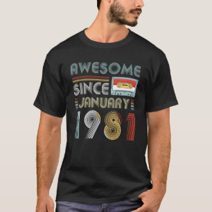 Fantastischer seit Januar 1981 Geburtstag Vintag T-Shirt