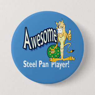 Fantastischer Stahl-WANNEN-Spieler Button