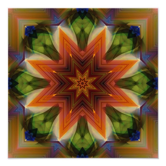 Fantastischer Stern mit einem Rand Fotodruck (Vorne)