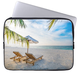 Fantastischer Strand-Sonnenuntergang Laptopschutzhülle