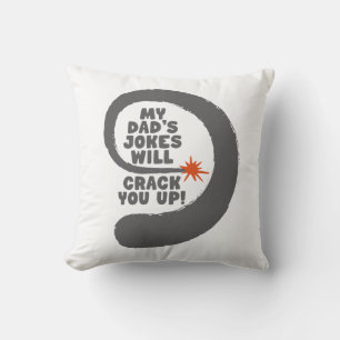 Fantastischer Text, den die Witze meines Vaters di Kissen