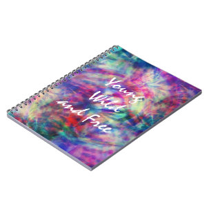 Fantastischer trendiger tribal Tie Dye jung wild u Notizblock