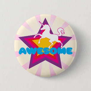 Fantastischer Unicorn-Knopf Button