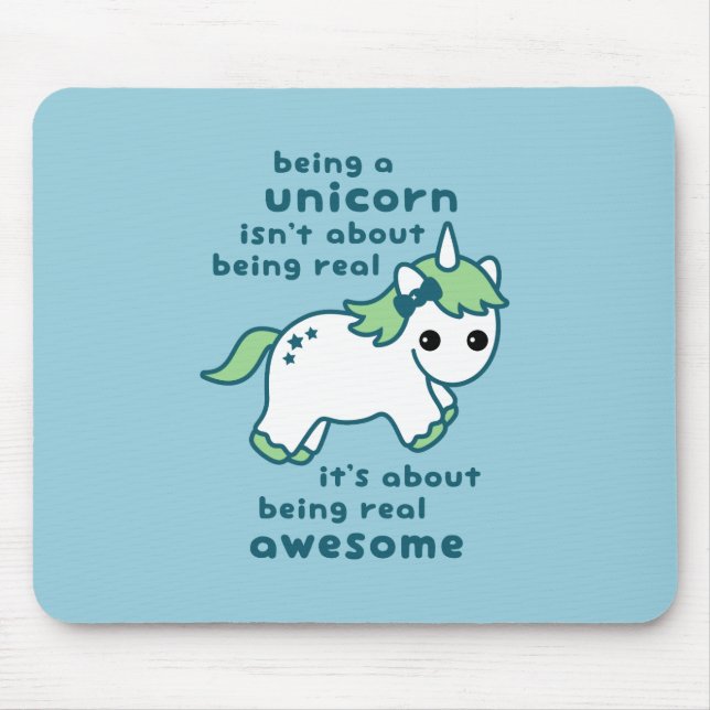 Fantastischer Unicorn Mousepad (Vorne)