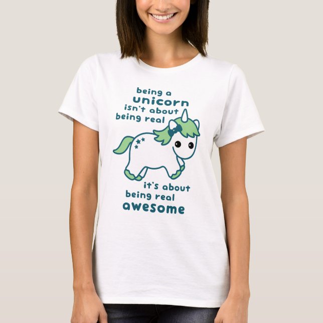 Fantastischer Unicorn T-Shirt (Vorderseite)